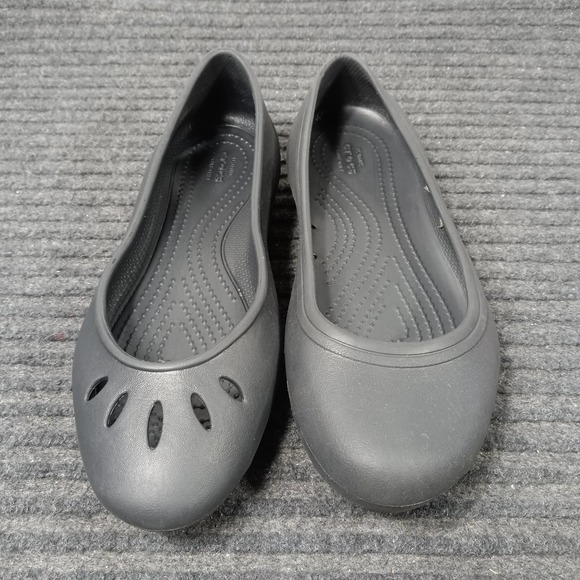 Mismatch Crocs Kadee At Work Women Slip-On Flats Black - Picture 1 of 6